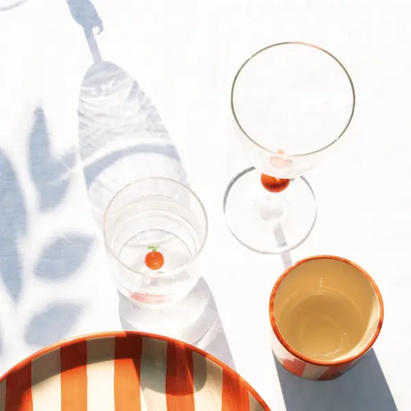 Teca Frutta Goblet with Orange Accent - Image 7