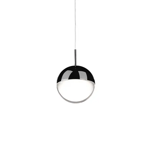 The Pluto 4-inch pendant combines timeless spherical design with modern LED technology. Its compact size and chrome finish make it ideal for clustering over kitchen islands or as accent lighting in smaller spaces.