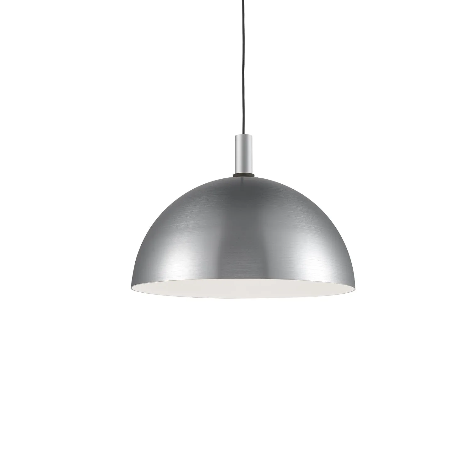 Archibald One Light Pendant in White with Gold Detail