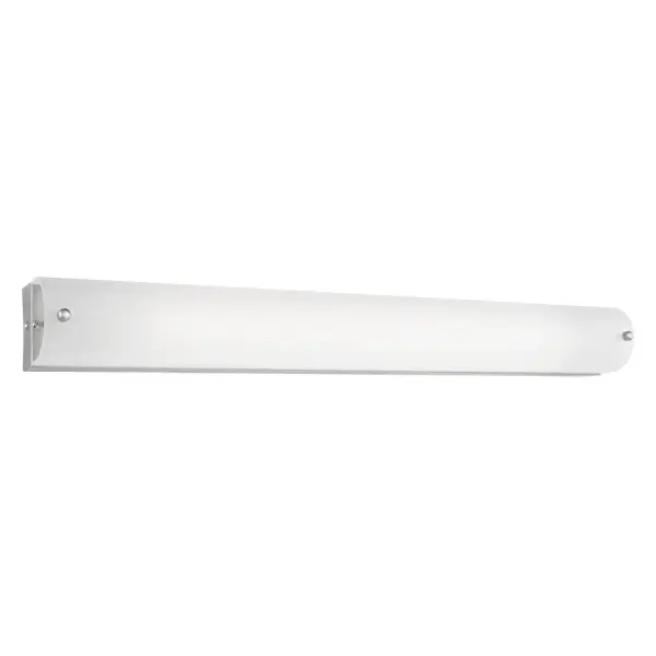 The Peggy vanity light combines contemporary design with practical functionality. Its 25-inch width and white opal glass provide excellent illumination for bathroom tasks while the chrome finish adds modern elegance.
