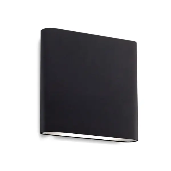 The Slate 6" wall light combines minimalist design with versatile functionality. Its cast aluminum construction and frosted optical lenses deliver even illumination in any indoor or outdoor setting.