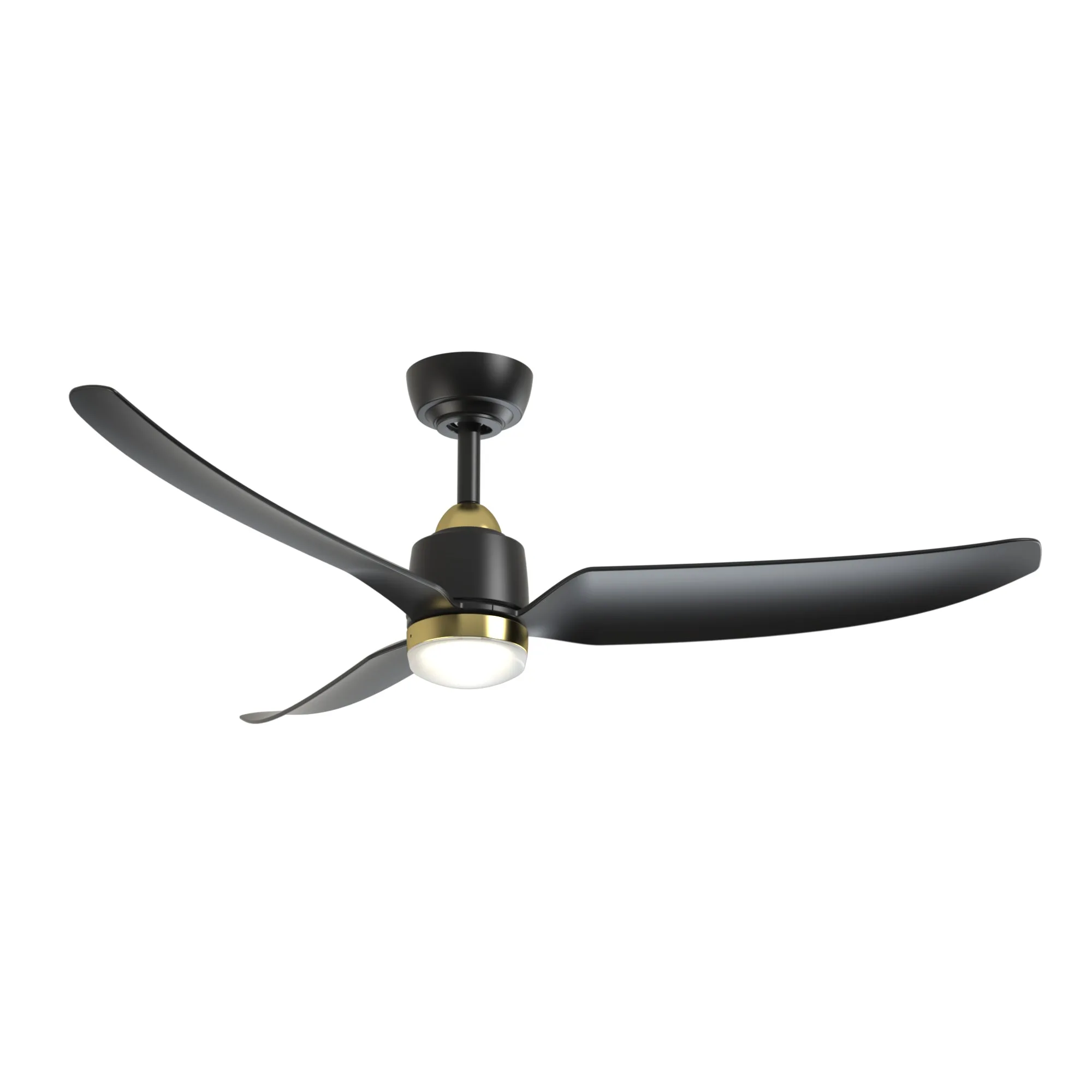Hugo 52" Ceiling Fan in Brushed Gold/Matte Black