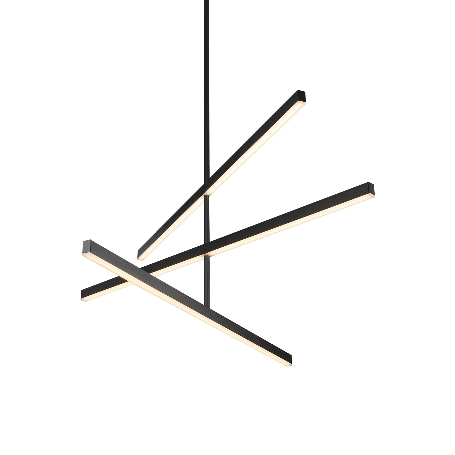 Vega LED Linear Chandelier in Black