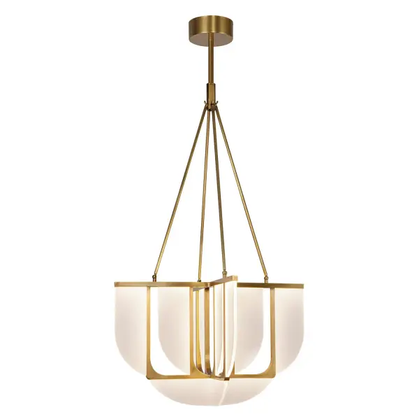 The Anders 30-inch chandelier masterfully blends vintage Art Deco inspiration with contemporary light guide technology. Its integrated LED design and transitional styling make it a versatile statement piece for multiple spaces.