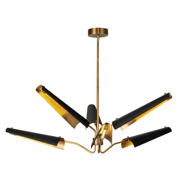 The Osorio 46-inch chandelier masterfully blends retro-futurism with Scandinavian minimalism. Its generous scale and integrated LED technology make it perfect for modern homes seeking timeless sophistication with energy efficiency.