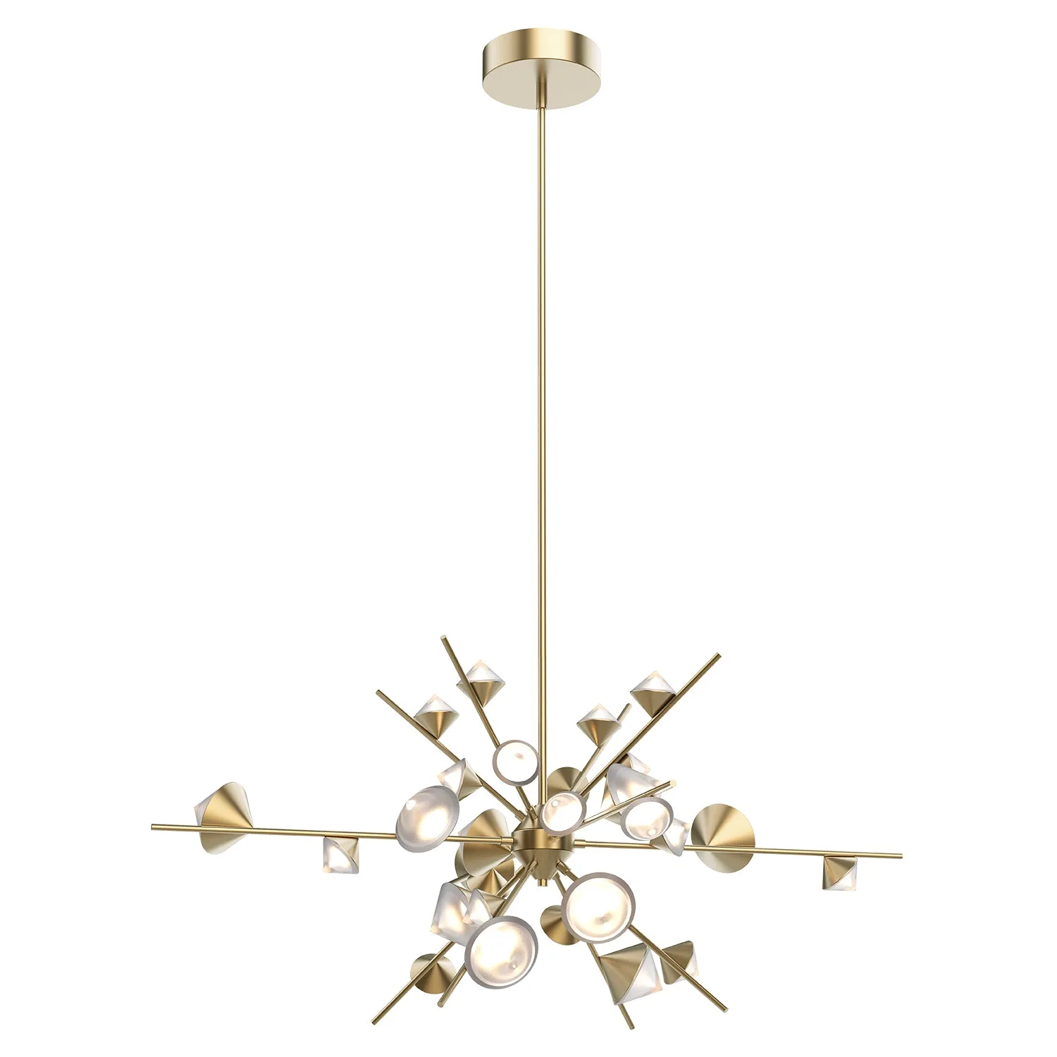 Geode LED Chandelier in Black