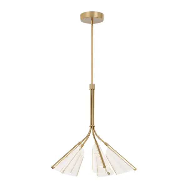 Mulberry LED Chandelier in Brushed Gold