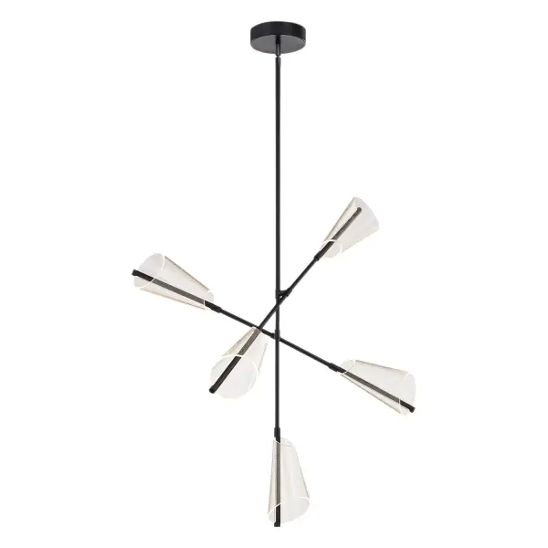 Mulberry LED Chandelier in Brushed Gold