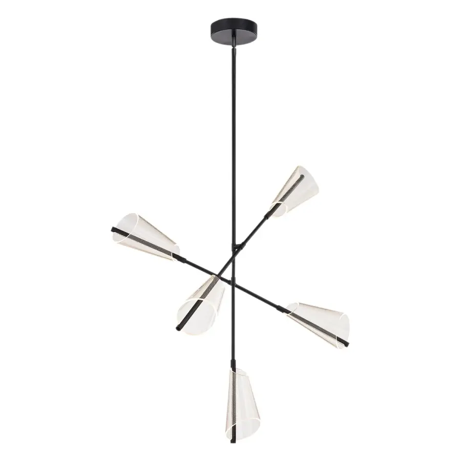 Mulberry LED Chandelier in Brushed Gold