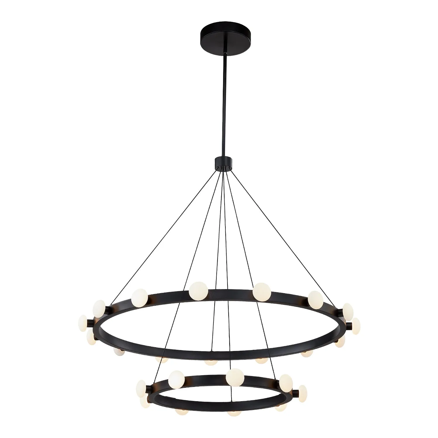 Rezz LED Chandelier in Black