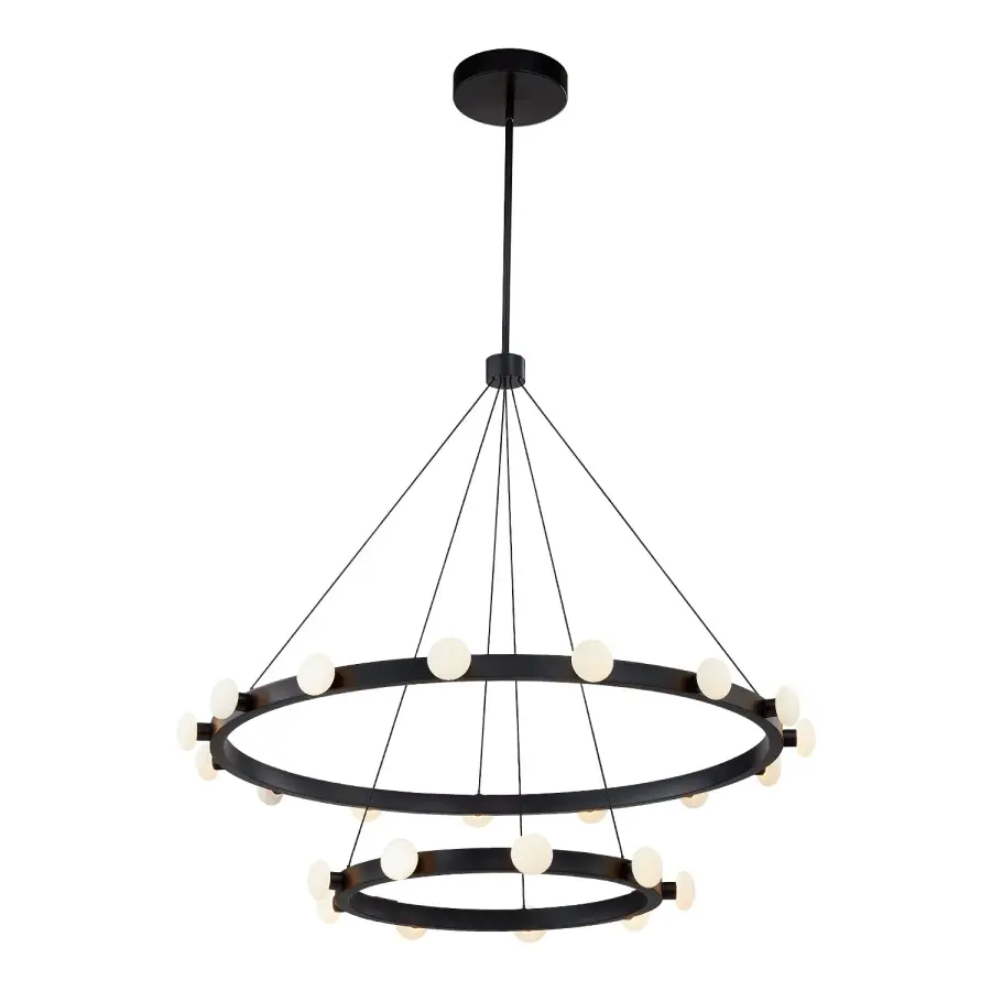 Rezz LED Chandelier in Black