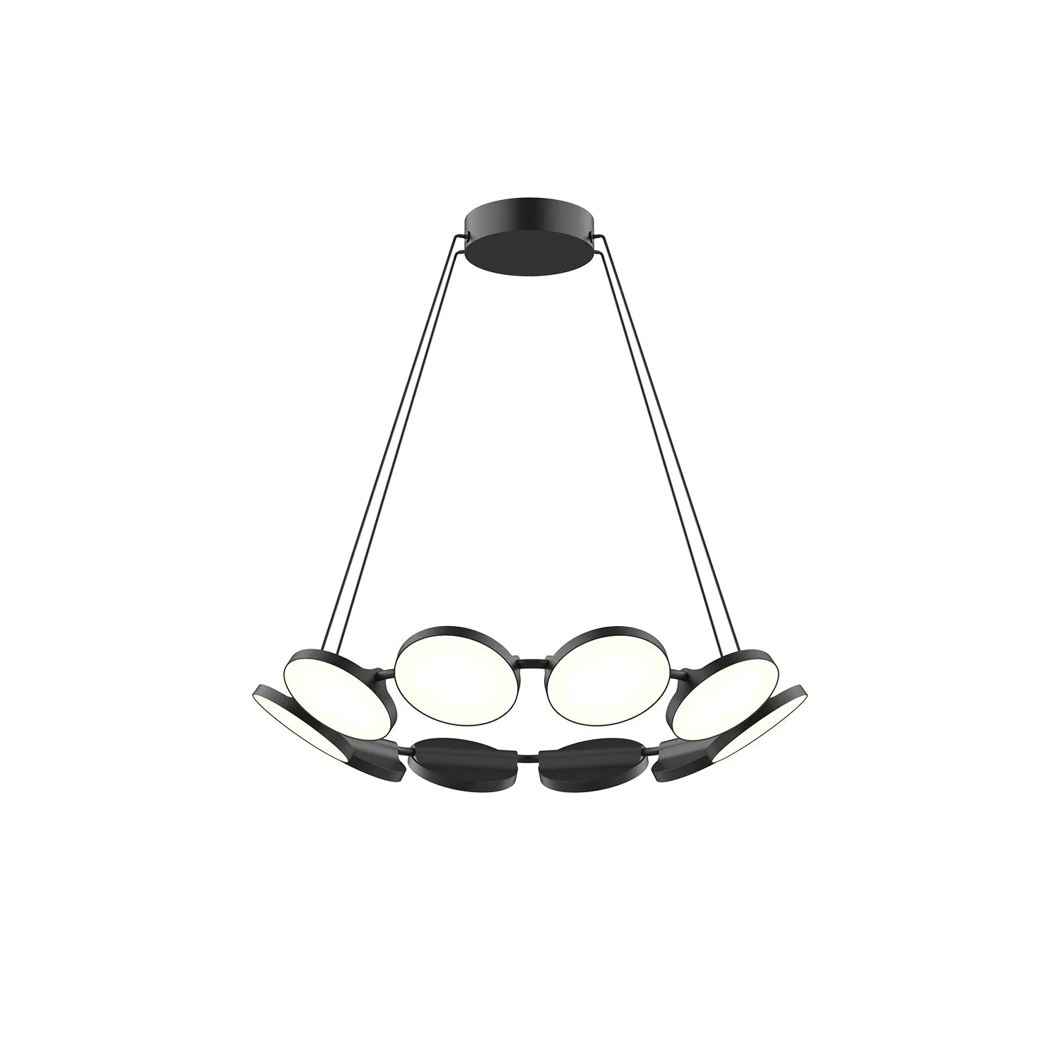 Novel LED Chandelier in Black