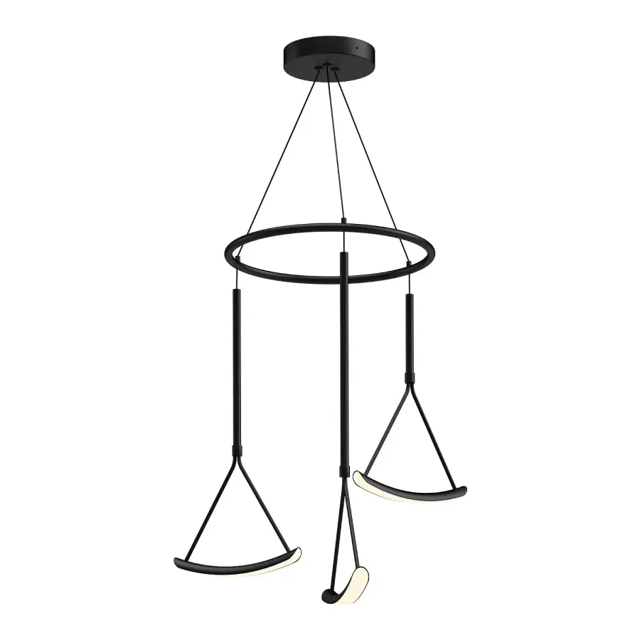 Mobil LED Chandelier in Black