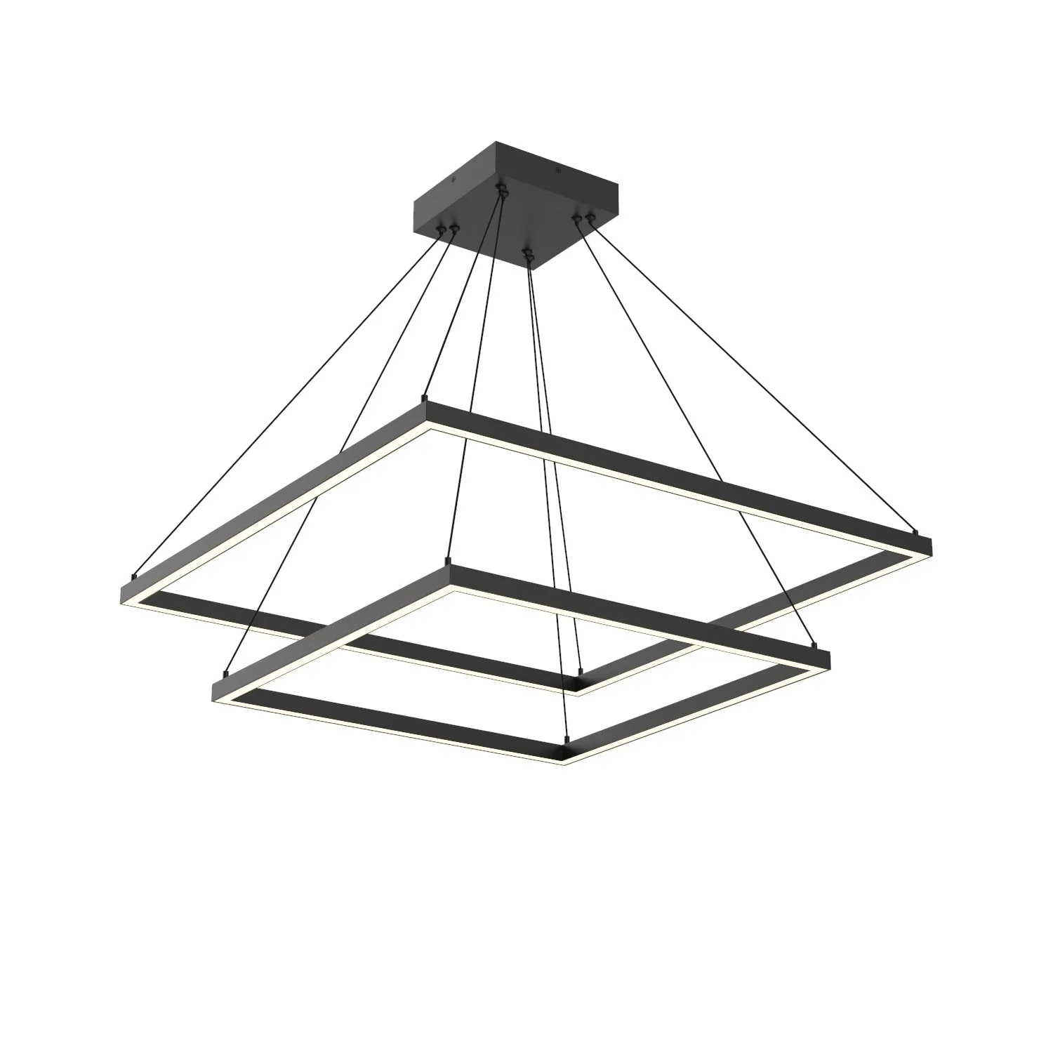 Piazza LED Chandelier in Black