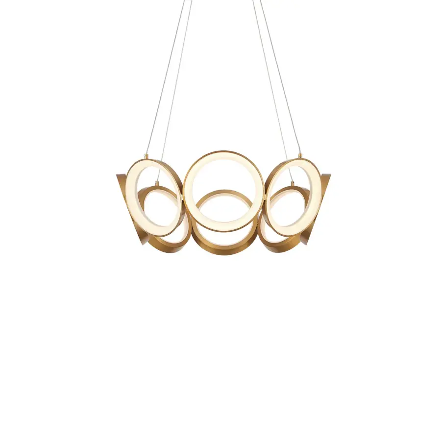 Oros LED Chandelier in Black