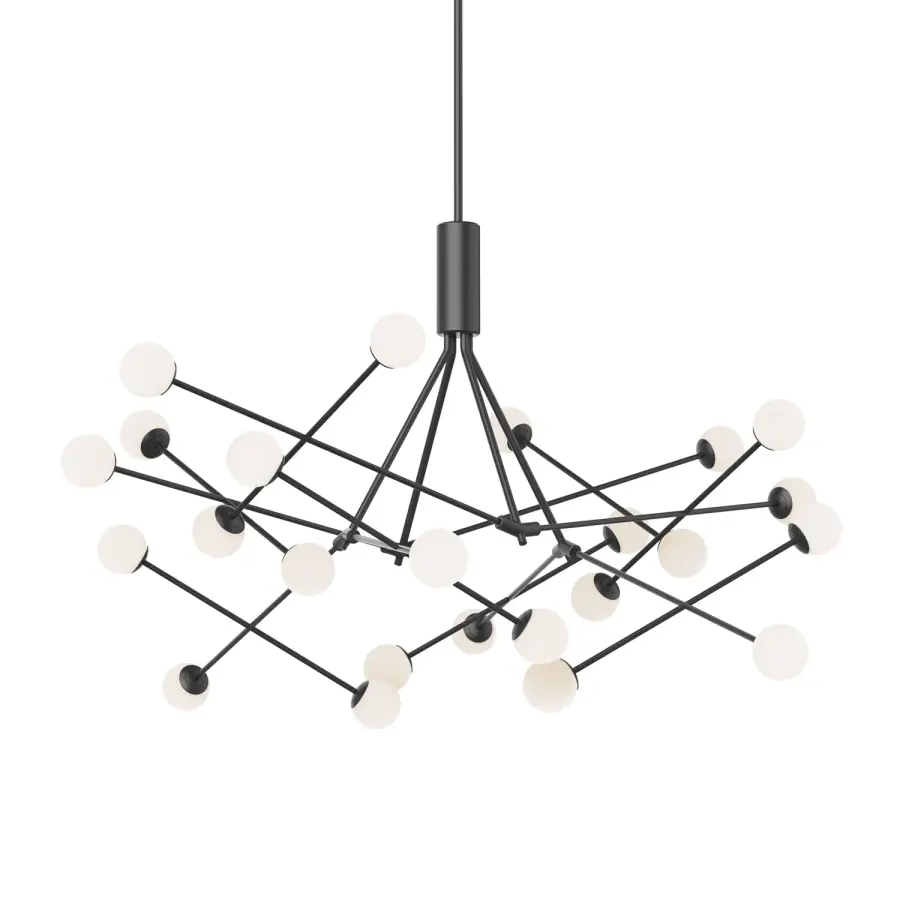 Moto LED Chandelier in Black