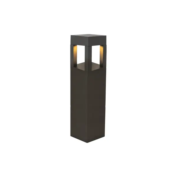 The Sonoma 24" bollard combines contemporary design with high-performance LED technology. Its die-cast aluminum construction and IK10 impact rating ensure durability, while four rectangular openings create beautiful downward and ambient lighting. - alternate view