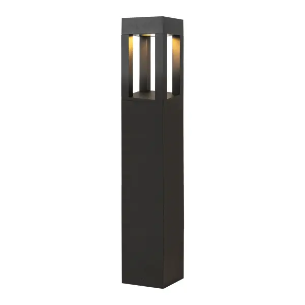 The Sonoma 36" bollard combines architectural design with high-powered LED technology. Its die-cast aluminum construction features four rectangular openings that radiate warm 3000K light downward and throughout surrounding areas.