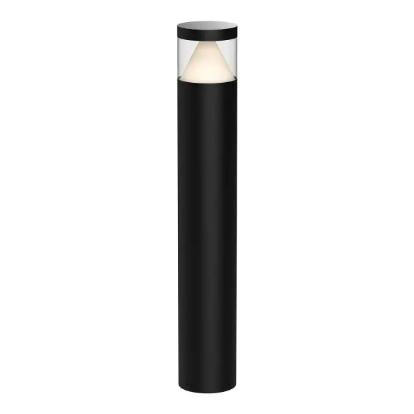 The Hanover 40-inch bollard combines architectural sophistication with high-performance LED technology. Its die-cast aluminum construction and unique pyramid-shaped diffuser create striking omni-directional illumination for walkways and outdoor spaces.
