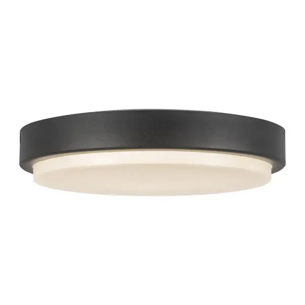 The Bailey outdoor flush mount combines sleek modern design with practical 5CCT technology, allowing you to select your ideal color temperature from warm to cool white. Perfect for both exterior and interior spaces. - alternate view