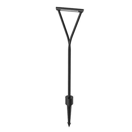 The Maro combines contemporary design with practical functionality, featuring an adjustable bar for customizable lighting coverage. Its wishbone-inspired shape adds decorative appeal while providing reliable pathway illumination.