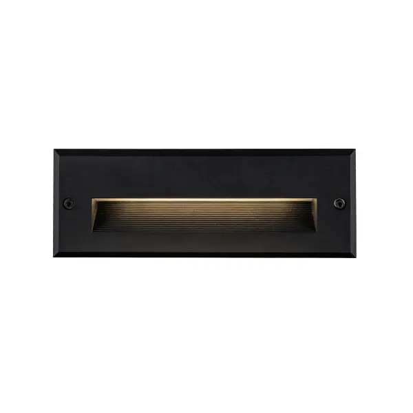 The Newport 10-inch recessed step light delivers concealed illumination with modern style. Die-cast aluminum construction with integrated LED provides durable, energy-efficient lighting for stairs and pathways.