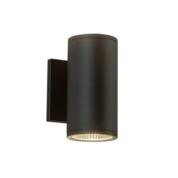 The Nordic cylinder collection provides simple, reliable performance both indoor and outdoor. Designed to meet a variety of indoor and outdoor needs, this collection features endless possibilities for applications. Available in 3", 4", and 5" diameter cylinders with a standard 36° optics angle. Available in several sleek exterior rated finishes. Collection: Nordic Finish: Black Glass: Clear Glass Width: 4.63" Height: 7.00" Extension from Wall: 4.38" Canopy: W4.625" x H4.625" x E0.5" Maximum Wattage: 20.00 W Bulb Type: Module Bulb Base: AC Light Source: LED Light Output: 2100.00 lm Delivered Lumens: 1234.00 lm Color Temperature: 3000 K CRI: 90 Rated Average Life: 50,000 Voltage: 120.00 V Material: Aluminum + Glass Country of Origin: China Safety Listing: ETL Safety Rating: Wet LED Spec Sheet Instructions