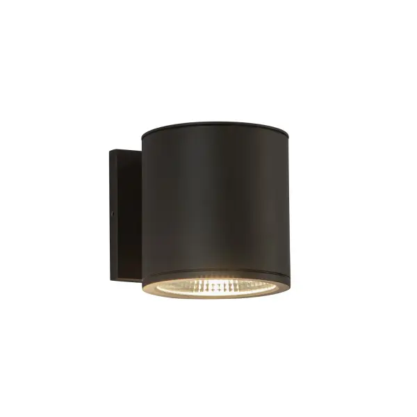 The Nordic cylinder collection provides simple, reliable performance both indoor and outdoor. Designed to meet a variety of indoor and outdoor needs, this collection features endless possibilities for applications. Available in 3", 4", and 5" diameter cylinders with a standard 36° optics angle. Available in several sleek exterior rated finishes. Collection: Nordic Finish: Black Glass: Clear Glass Width: 5.00" Height: 5.00" Extension from Wall: 5.75" Canopy: W4.625" x H4.625" x E0.5" Maximum Wattage: 15.00 W Bulb Type: Module Bulb Base: AC Light Source: LED Light Output: 1575.00 lm Delivered Lumens: 1120.00 lm Color Temperature: 3000 K CRI: 90 Rated Average Life: 50,000 Voltage: 120.00 V Material: Aluminum + Glass Country of Origin: China Safety Listing: ETL Safety Rating: Wet LED Spec Sheet Instructions