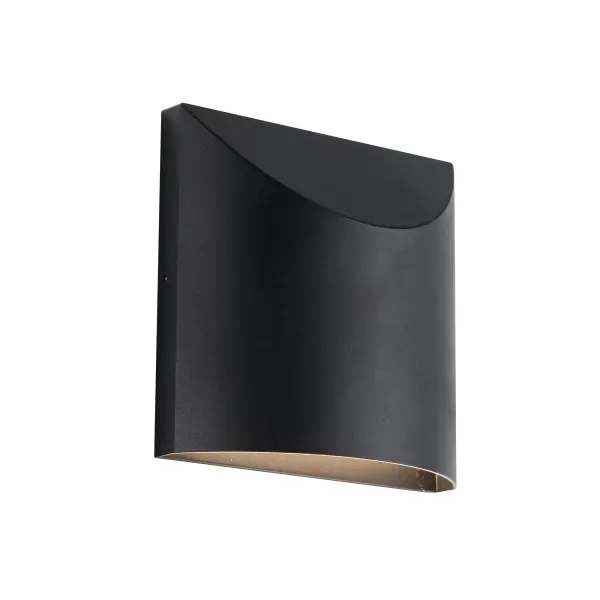 The Lenox combines modern design with practical functionality. Its curved die-cast aluminum profile creates visual interest while the integrated LED with selectable color temperature offers versatility for any outdoor setting. - alternate view