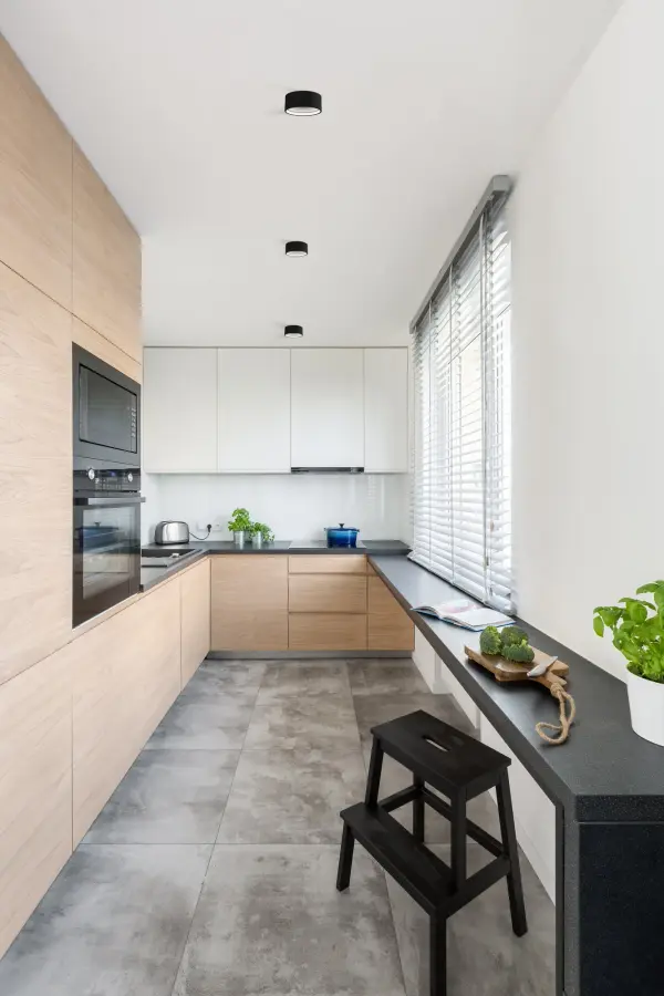The Lucci 5-inch flush mount combines heavy-gauge cast aluminum construction with advanced LED technology and a precision optical lens. Its slim cylindrical profile and chrome beehive reflector deliver impressive illumination while maintaining a minimalist aesthetic perfect for modern spaces. - alternate view