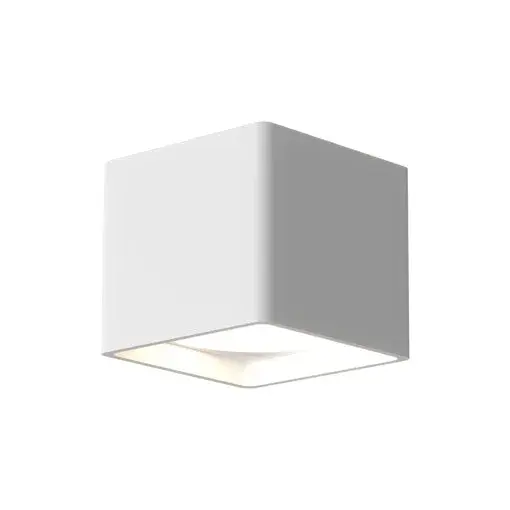 The Falco 5-inch flush mount delivers focused downlight through a precision optical lens in a sleek square cylinder design. Heavy gauge cast aluminum construction ensures durability while the integrated 3000K LED provides warm, energy-efficient illumination. - alternate view