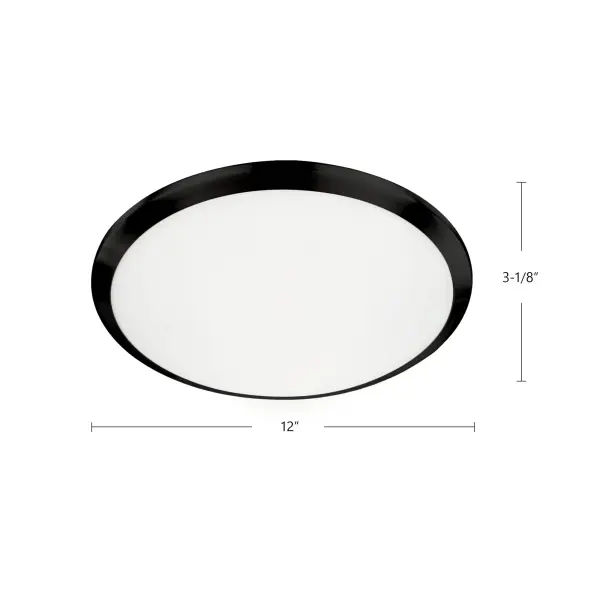 Malta 12-Inch LED Flush Mount in Chrome - Image 16