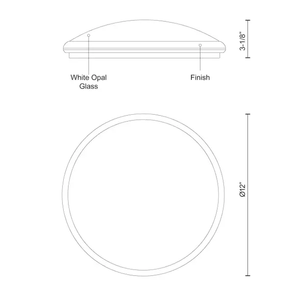 Malta 12-Inch LED Flush Mount in Chrome - Image 20