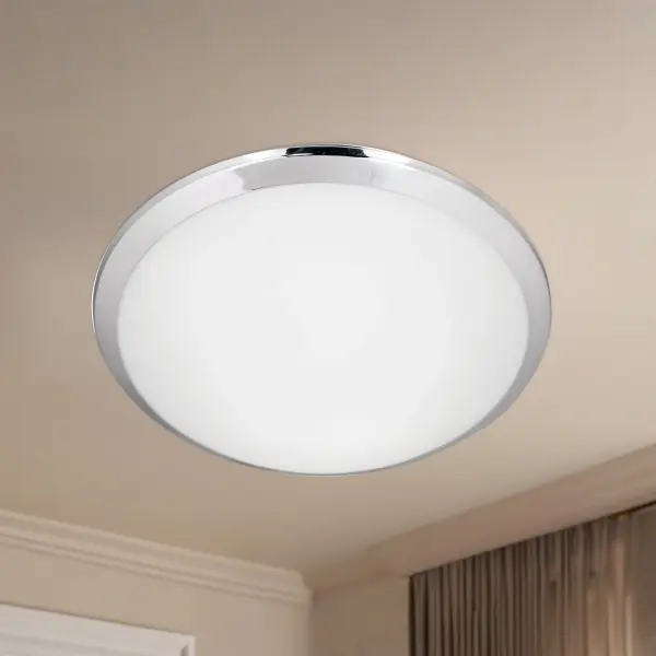 Malta 15" LED Flush Mount in Brushed Nickel - Image 4