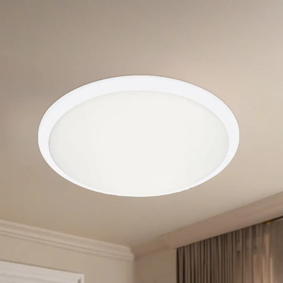 Malta 15" LED Flush Mount in Brushed Nickel - Image 5