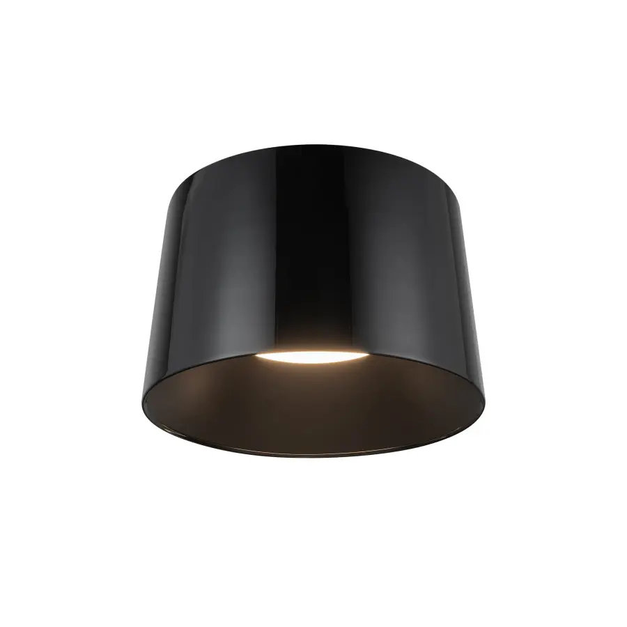 Etta LED Flush Mount in Jet Black