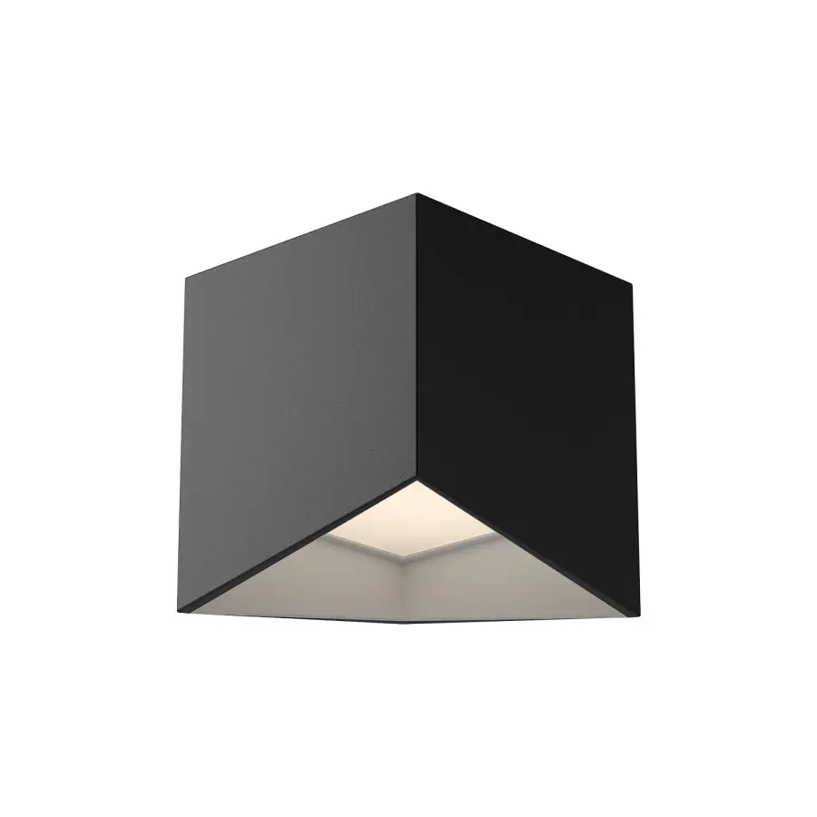 Cubix LED Flush Mount in Black/White