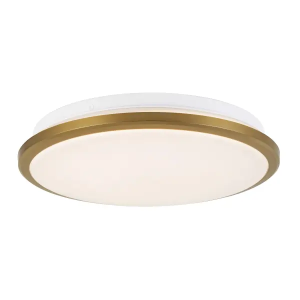 The Brook flush mount combines modern design with practical functionality. Its circular steel base and frosted acrylic lens deliver even, warm illumination perfect for hallways, entryways, and kitchens.
