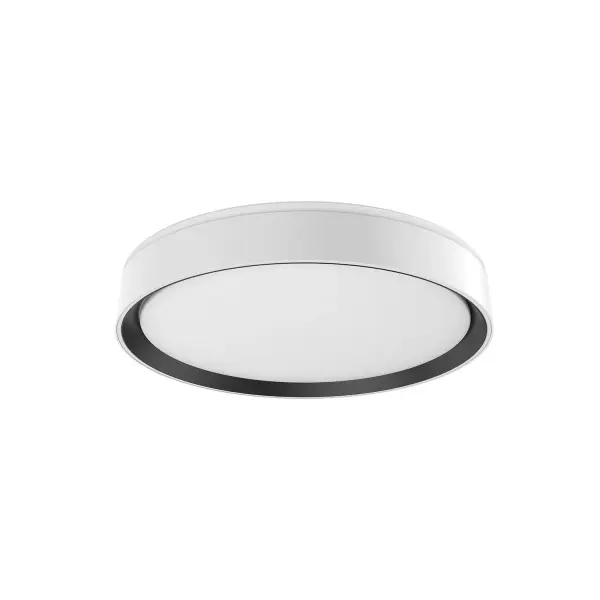 The Essex 16-inch flush mount combines clean contemporary lines with warm walnut accents and integrated LED technology. Features selectable color temperature for customizable ambiance and decorative uplighting.
