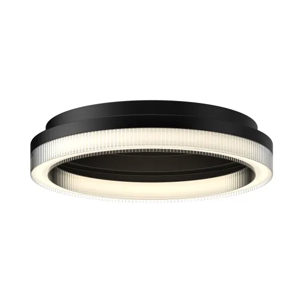The Calix Collection was created for those who like to be in control. Each flush mount has an integrated internal switch that allows complete control between three different color temperatures. That way, you can easily transition from cool working light to a warm, welcoming glow for entertaining or relaxing. The unique ribbed polycarbonate diffuse gives the piece depth and allure that blends well with all modern decor. Available in Brushed Gold and Powder-Coated Black. Collection: Calix Finish: Black Glass: White Acrylic Diffuser Width: 15.75" Height: 3.25" Length: 15.75" Maximum Wattage: 28.00 W Light Source: LED Light Output: 2380.00 lm Delivered Lumens: 1680.00 lm Color Temperature: 3000 K CRI: 90 Rated Average Life: 50,000 Voltage: 120.00 V Material: Steel Country of Origin: China Safety Listing: ETL Safety Rating: Dry Title 24 LED Spec Sheet Instructions