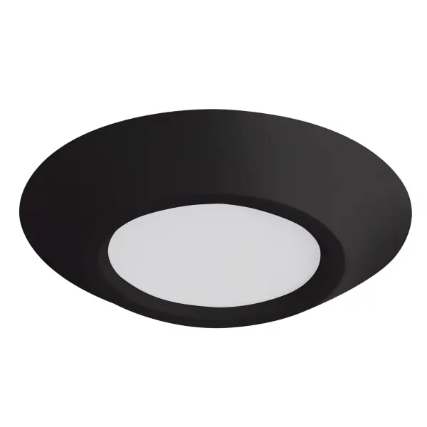 The Weylo 6-inch flush mount delivers contemporary minimalism with its ultra-slim disk profile and edge-lit LED design. Perfect for low ceilings and modern spaces, it provides glare-free 3000K warm white illumination without bulb maintenance. - alternate view