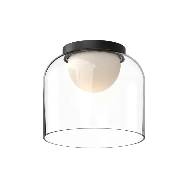 The Cedar Flush Mount combines modern aesthetics with practical functionality, featuring frosted glass diffusers within clear glass shades and integrated 3000K LED lighting. Its compact 8-inch size and dimmable capability make it ideal for hallways, entryways, and smaller spaces requiring efficient, stylish illumination.