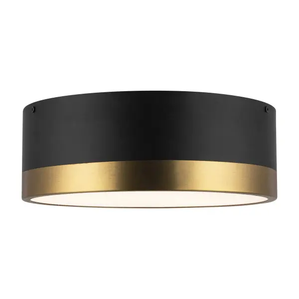 The Brisbane flush mount combines classic circular styling with on-trend mixed-metal finishes. Its 12-inch profile makes it ideal for hallways, entryways, and smaller spaces where ceiling clearance is limited.