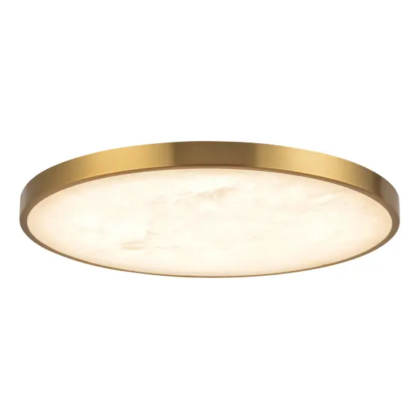 The Evelyn 15" Flush Mount combines sculptural elegance with practical versatility. Its natural alabaster diffuser creates unique visual interest while the integrated LED with 5-color temperature selection (2700K-5000K) adapts to any mood or task. Perfect for modern and transitional spaces requiring ambient lighting with refined style.