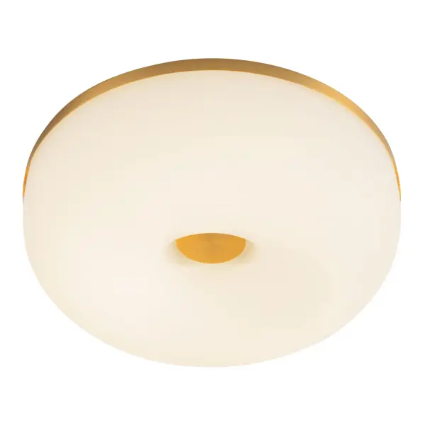 The Jada 12-inch flush mount combines contemporary design with practical LED technology, delivering soft, glare-free illumination through its opal glass diffuser. Perfect for modern interiors seeking clean lines and reliable performance. - alternate view