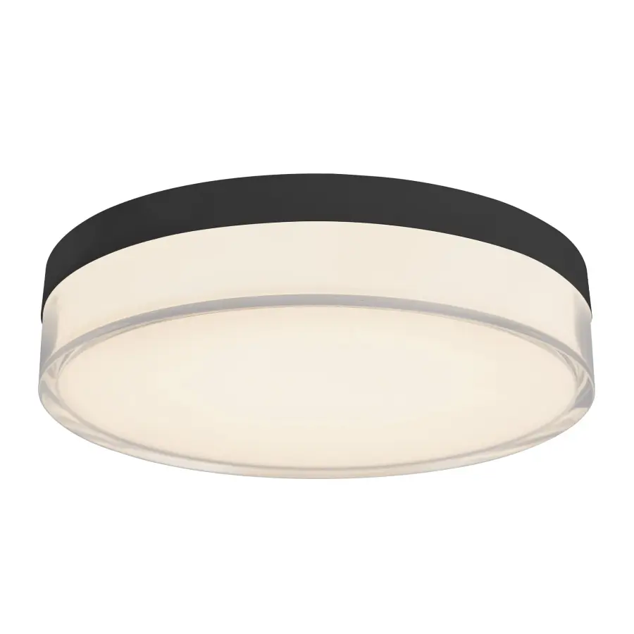 Quara LED Flush Mount in Black