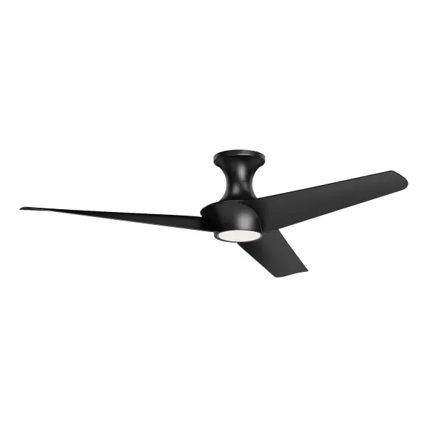 The Emiko-H brings wabi-sabi philosophy to modern ceiling fans with its sweeping organic metal blades and luxe matte black finish. At 56 inches, it's perfectly sized for larger spaces seeking understated elegance.