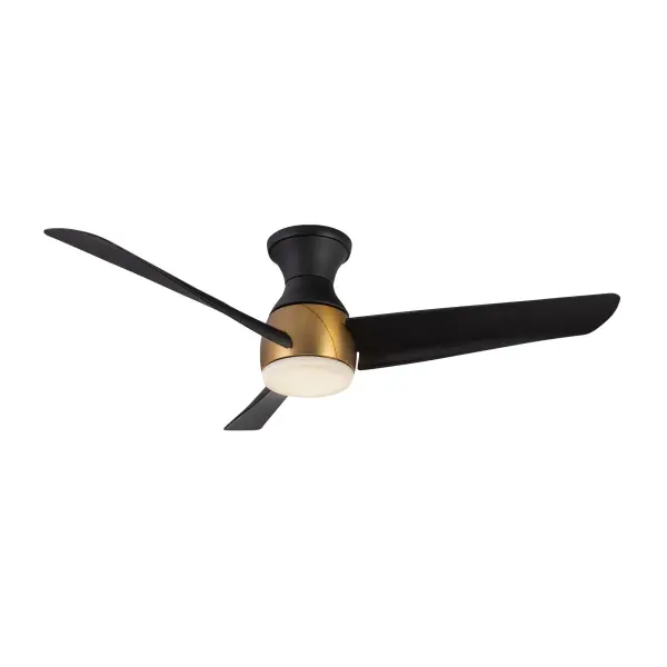 The Thalia 54-inch hugger fan combines contemporary design with smart technology, offering customizable finish options and app-based control. Perfect for rooms with lower ceilings, it features integrated LED lighting with dimming capabilities and six-speed operation.