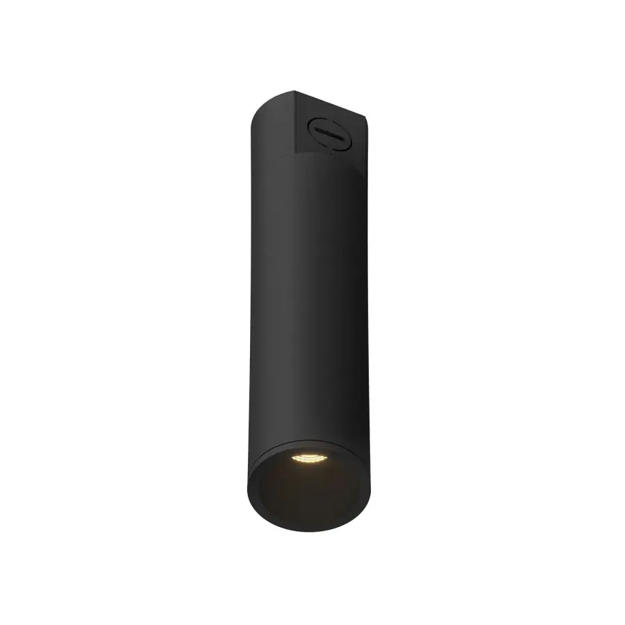 Lorna LED Cylinder Ceiling Mount in Black