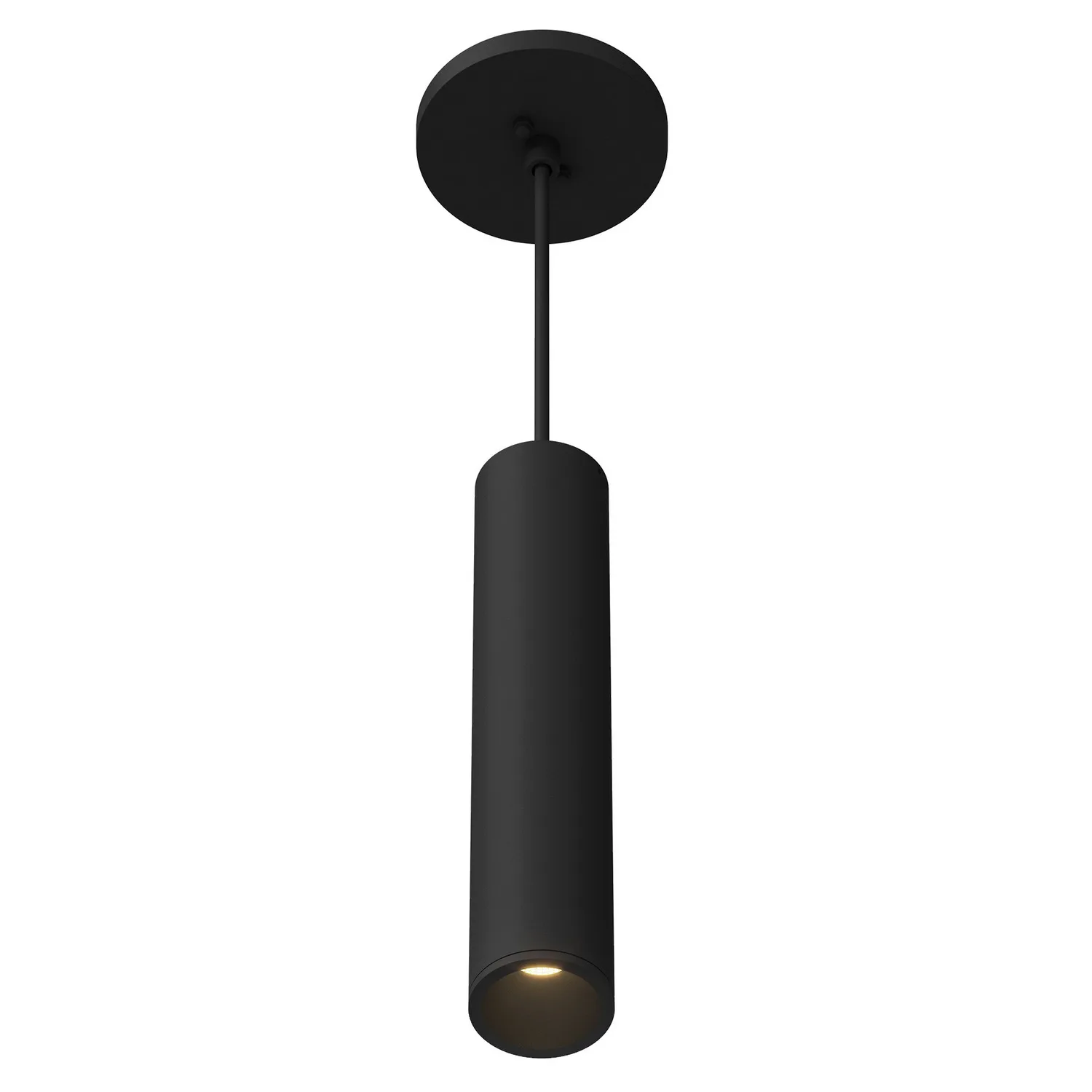 Lorna LED Cylinder Pendant in Black